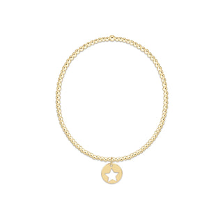enewton classic gold 2mm bracelet - star small gold disc