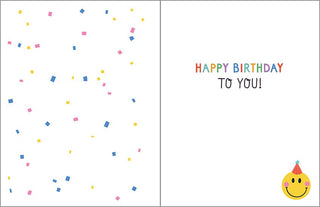 Birthday Greeting Card - Smiley Party