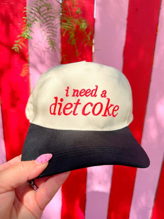 Cute Trucker Hat I need a Diet Coke