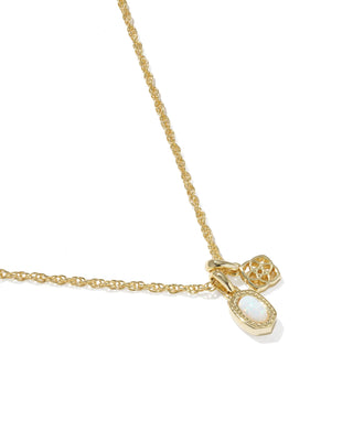 Kendra Scott Mini Elisa Dira Necklace - White Opal