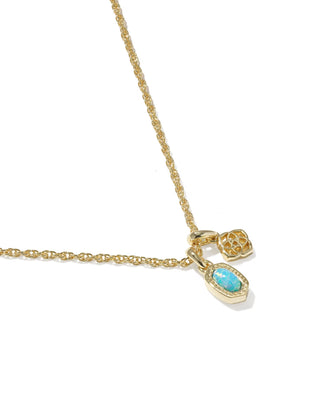 Kendra Scott Mini Elisa Dira Necklace - Blue Opal