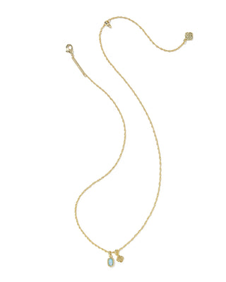 Kendra Scott Mini Elisa Dira Necklace - Blue Opal
