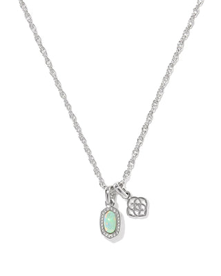 Kendra Scott Mini Elisa Dira Necklace - Green Opal
