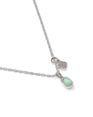 Kendra Scott Mini Elisa Dira Necklace - Green Opal