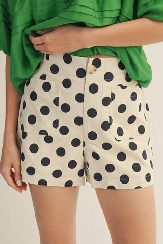 Dottie Black and White Shorts