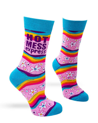 Fabdaz Socks Hot Mess Express Women's Crew Socks