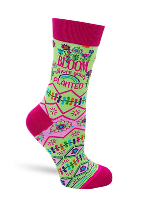 Fabdaz Socks - Bloom Where You're Planted