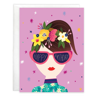 Gina B Card - Sunglasses Girl