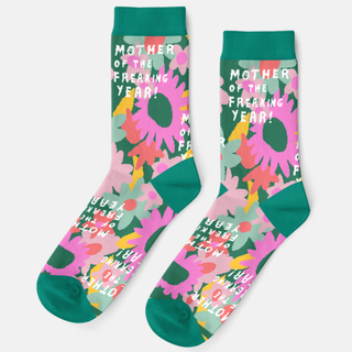 Yellow Owl Socks - Mother of the Year