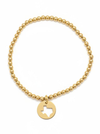enewton classic gold 3mm bracelet - Texas gold disc