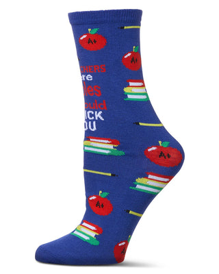 Memoi Socks - If Teachers Were Apples Greeting Card Socks