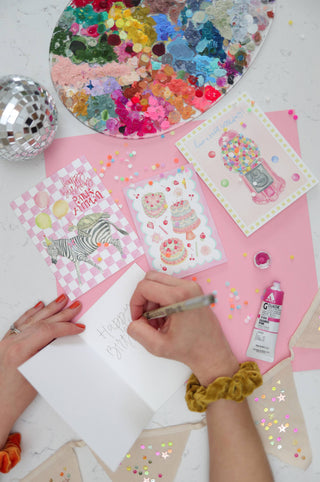 Stephanie Tara Party animal birthday card