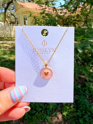 Pink Heart Necklace