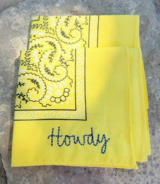 Embroidered Bandana - Howdy