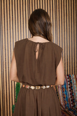 Kayda Brown Bubble Crop