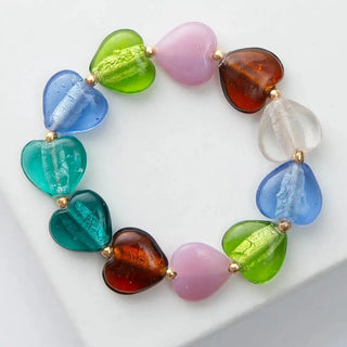 Lampwork Heart Bracelet