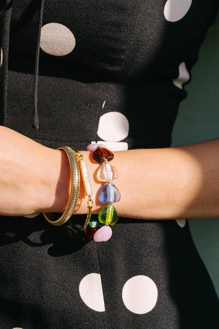 Lampwork Heart Bracelet