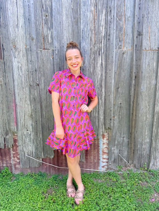 Flounce Hem Dress