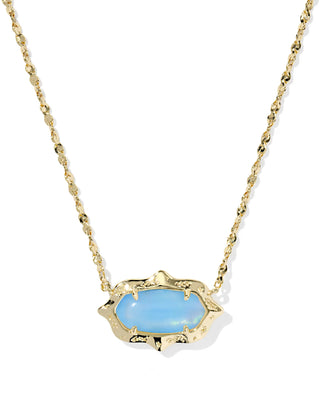 Kendra Scott Elisa Scalloped Necklace - Sky Blue