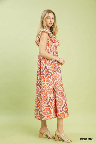 Charlie Ikat Maxi Dress