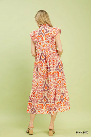 Charlie Ikat Maxi Dress