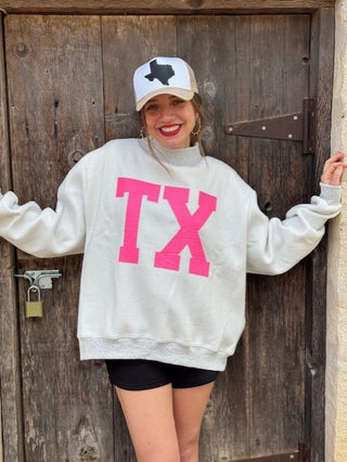 Texas Reversable Mock Neck