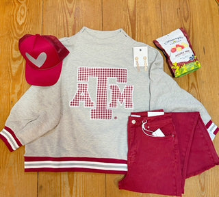 QOS Aggie Mock Neck