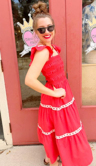 Rosie Tomato Red Dress