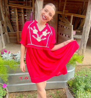 Talia Red Sister Mary Dress