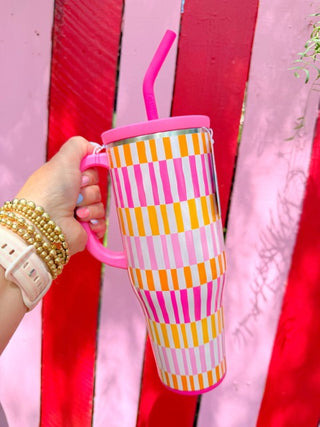 Swig Mega Mug 40oz - Sherbet Stripe