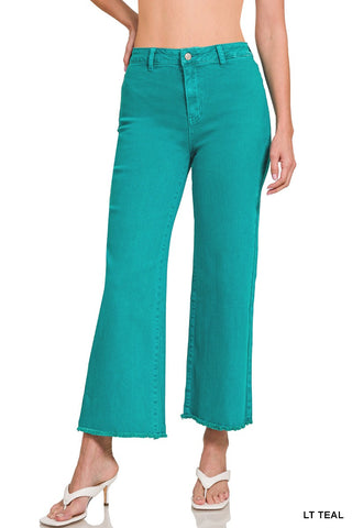 Tory Wide Leg Jeans Teal