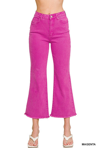 Tory Wide Leg Jeans Magenta