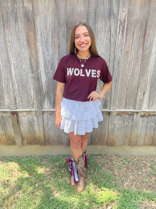 Wolves Floral Tee